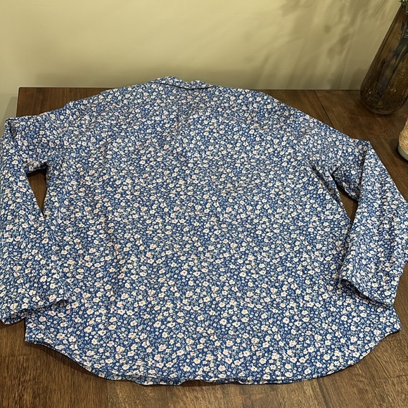 J Crew Men Size XLarge Secret Wash 100s 2-Ply Yarns Button Down Blue Classic - Picture 4 of 7